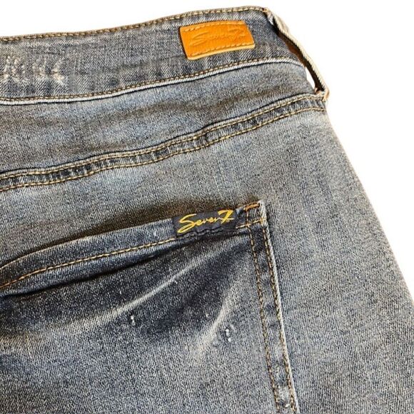 Seven7 Weekend Slim Fit Cropped Stretch Jeans Women's Size 24W - Picture 6 of 8